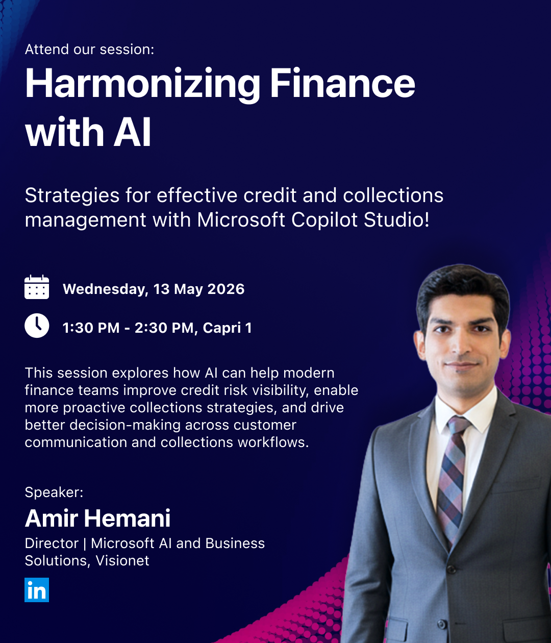 Amir Hemani feature speaker session